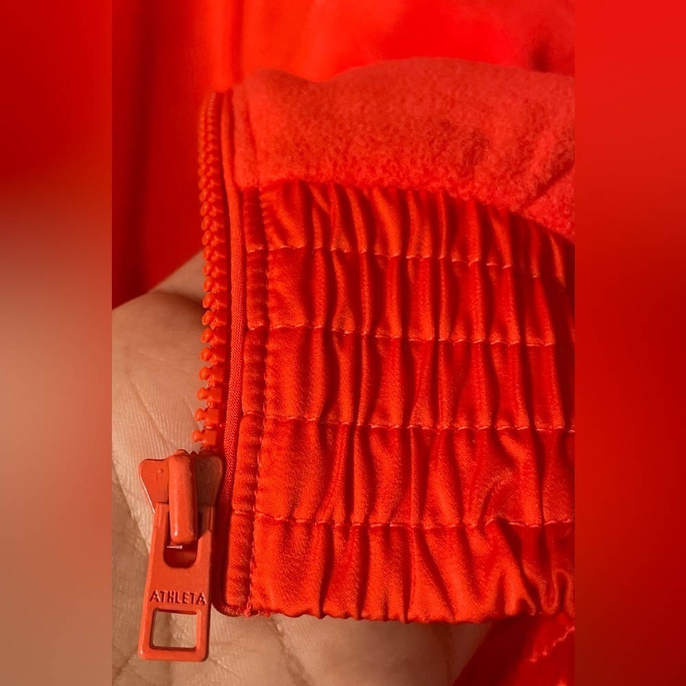 Athleta Jackets & Coats |Athleta Zion Microfleece | Color: Orange/Red | Size: XS - Picture 6 of 9